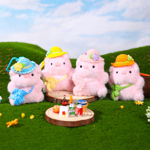 Llavero de peluche de trébol de cuatro hojas, juguete de peluche suave y adorable, amuleto para bolso, regalo para parejas, peluches del Festival de Primavera - Product Image 2