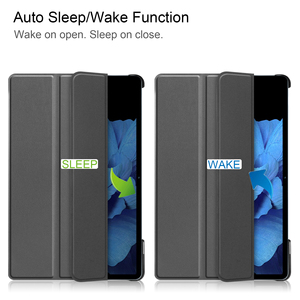 เคสแท็บเล็ตวัสดุ PU หนังเทียมคุณภาพสูงแบบพับสามตอนและวัสดุกลางเป็น PC แข็ง สำหรับ <span class=keywords><strong>VIVO</strong></span> Pad 11 <span class=keywords><strong>2022</strong></span> ใช้ได้ทุกวัน - Product Image 2