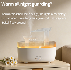 Umidificatore d'Aria per Ambienti con Design a Nuvola di Pioggia, Diffusore di Aromi 2-in-1 con Protezione di Spegnimento Automatico - Product Image 1
