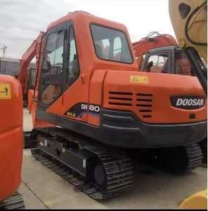 Excavadora de cadenas usada Doosan DH80 de 8 toneladas, excavadora pequeña sobre orugas para construcción y movimiento de tierras - Product Image 1