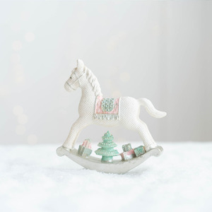 Dropshipping Shopify Resin Santa Claus Music <b>Box</b> <b>Christmas</b> Tree Spinning Desktop Ornament Holiday Gift Decor - Product Image 2