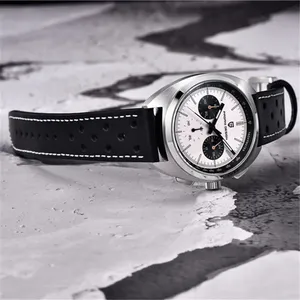 <strong>Retro</strong> Dial Men's Watches Top Luxury Brand PAGANI DESIGN Chronograph Quartz Watch Sports Waterproof Leather <strong>Clock</strong> - Product Image 3