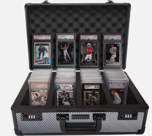 Boîte de rangement pour cartes gradées 4 rangées 160+ - Étui en fibre de carbone - Product Image 2