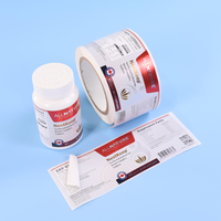 Etiquetas nutricionales de vinilo PET de PVC personalizadas de alta calidad, doble capa brillante, impermeable, estampado en caliente dorado, certificado ISO 9001