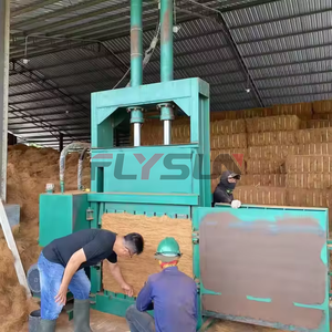 नारियल फाइबर ब्लॉक मशीन नारियल फाइबर पेट्स ब्लॉक नारियल के शेड्स ऊर्ध्वाधर बैलर कॉयर फाइबर बैलिंग मशीन - Product Image 2