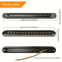 Feu arrière automatique LED feu d'identification de remorque Led clignotant feu arrière barre bande camion feux de position latéraux arrière