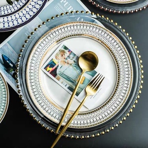 European Western Tableware Restaurant Plates <strong>Dishes</strong> 8inch 10inch Banquet Wedding <strong>British</strong> Ceramic Plate - Product Image 4