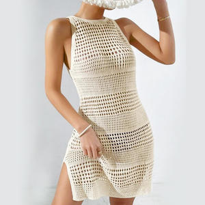Robe de plage pour femmes sexy faite à la main, tunique de plage en crochet pour femmes - Product Image 3