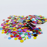 Confettis métalliques de 2 cm pour anniversaires, mariages, Noël, et célébrations du Nouvel An
