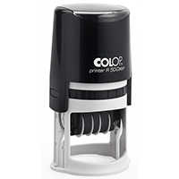 Self-Inking ABS Plastic R 50-Dater Roller Stamp Date Stamp with Text Color Printer for Office Use