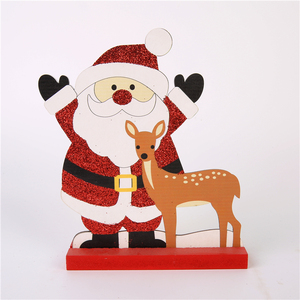Ornements de Noël en bois de couleur naturelle, écologiques et de haute qualité, pour la décoration de table, cadeaux, Chiding - Product Image 3