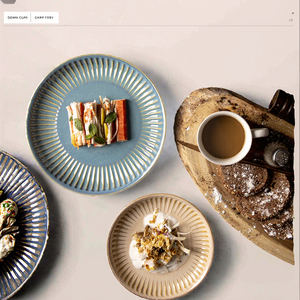 Assiette plate ronde en céramique jetable, style européen et américain, motif de fruits occidentaux, moderne et simple, pour usage domestique et en restaurant - Product Image 3