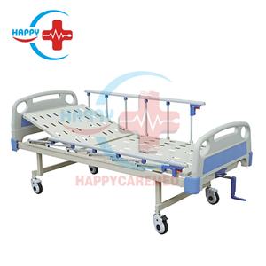 Lit d'hôpital pour adultes à manivelle unique HC-M007 ABS, fournitures médicales, lit de salle d'opération - Product Image 6