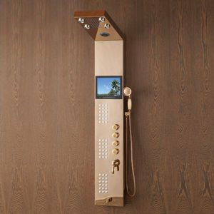 Hôtels Maisons <span class=keywords><strong>Spa</strong></span> Panneau de douche multifonctionnel Montage mural Température constante Acier inoxydable Surface polie Vanne en céramique - Product Image 6
