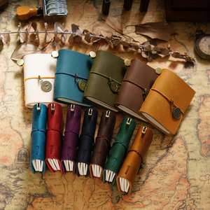 สมุดบันทึกธุรกิจหนังแท้เย็บเข้าเล่ม Trendy A9 128 แผ่น เหมาะสำหรับการเดินทาง วางแผนงาน เขียนได้ดี พกพาสะดวก ของขวัญสุดพิเศษ - Product Image 6