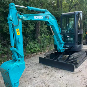Mini-excavatrice Kobelco SK35SR de 3,77 tonnes, hydraulique, sur chenilles, avec godet de 0,11 m³ de capacité, équipement de construction - Product Image 1