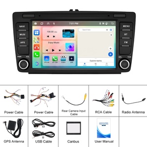 Rádio de Carro Podofo <span class=keywords><strong>Android</strong></span> 6 + 128G 8 ''Carplay Sem Fio <span class=keywords><strong>Android</strong></span> Auto GPS Wifi para Skoda Octavia II/MK2 /Yeti/Rapid/Superb OEM - Product Image 6