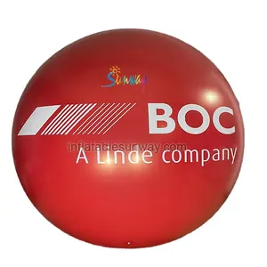 Popular 3m round advertising hot air inflatable helium balloon with custom logo printed for promotion