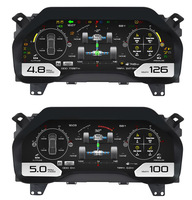 Nouveau design DOS, tableau de bord LCD haute définition 12,3 pouces pour voiture, compteur de vitesse, système Linux, groupe d'instruments numériques pour Ford F150 2015-2021