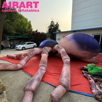 Araignée gonflable géante pour Halloween, utilisation en extérieur, grande taille, tarantule gonflable, décoration de festival, araignée violette gonflable pour toit