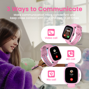 LAGENIO Fashion 4G RTOS Jam Tangan Pintar Anak Kartu SIM Kamera HD GPS LBS WIFI Pelacak Panggilan Video SOS Mode Kelas Jam Tangan Pintar untuk Anak-anak - Product Image 3