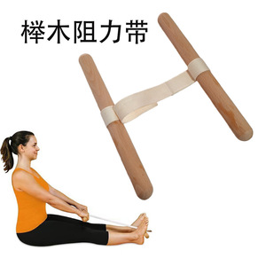 อุปกรณ์ออกกำลังกายแบบพกพา บาร์ยืดโยคะ ทำจากไม้บีช ยี่ห้อ OEM ขนาด 13x3x2 นิ้ว - Product Image 4