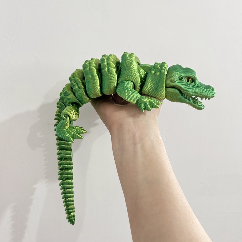 ワニ2体セット　口可動式ミニフィギュア 魅惑的なコレクション：ワニのアクションフィギュアの世界へ飛び込もう！