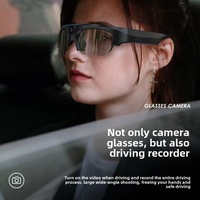 Lunettes intelligentes 4K haute définition transfrontalières pour BT, capteur d'imagerie CMOS 128 Go, multifonctionnelles pour diffusion en direct et conduite