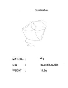 Exotic Wind Tide Vintage Alloy Body Chain Chest Collarbone Sequins Back <b>Necklace</b> for Women-Gift - Product Image 6