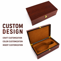 Boîte cadeau en bois verrouillable personnalisée pour vin, emballage de luxe pour bouteille de vin, coffret de rangement en bois avec doublure en suède et insert de couleur artisanale personnalisée