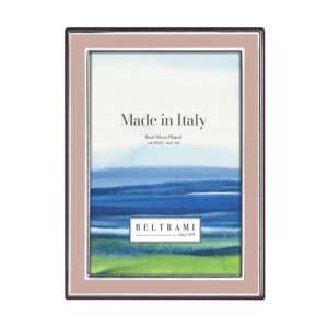 Beltrami Photo <b>Frame</b> <b>4x6</b> Silver Plated Metal <b>Frame</b> Made in Italy - Product Image 1