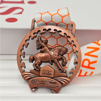 Medallas Deportivas de Aleación de Zinc Anti-Cobre, Premios Dorados, Trofeos, Troquelado, Impresión, Logotipo Personalizado, Fabricante de Medallas Duraderas
