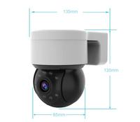 Cámara de Seguridad IP PTZ con Detección Humanoide por IA, Gran Angular, Audio Bidireccional, 1080P, 8MP, CMOS, para Exteriores, con PoE