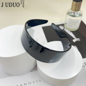 Aksesoris rambut Retro, edisi tinggi Amber Leopard Band lebar Blogger Hawksbill asetat kartu demam sama Retro - Product Image 6