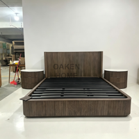 Meubles de chambre à coucher américains en chêne, vente directe d'usine OAKEN, cadre de lit moderne en bois de chêne, ensemble de meubles de chambre à coucher sur mesure pour la maison