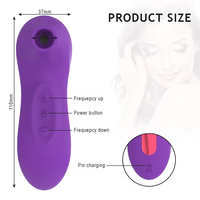 MINI Saugvibrator für Frauen Aufblasbarer Klitoris-Vibrationsstab 10 Vibrationsmodi 10 Frequenzen Saugfunktion Fernbedienung Täglicher Gebrauch