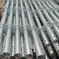 Andamios Metálicos de Fachada Pesada para Construcción, Andamios Galvanizados Resistentes para Edificios de Hormigón