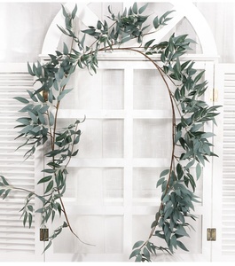Pianta artificiale vite appesa a parete Rattan foglie rami giardino esterno decorazione per la casa plastica conservata foglia di seta pianta verde - Product Image 2
