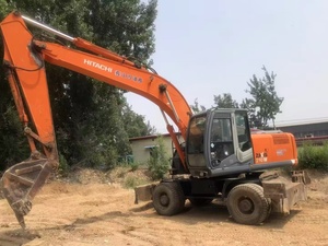 Moteur d'excavatrice sur roues Hitachi 210W d'occasion, 21 tonnes, pour nivellement de chantier de puits de gaz shaleux, structure robuste, performance longue durée - Product Image 5
