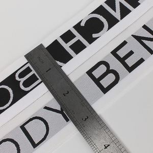 OEM Jacquard Elastic <b>Webbing</b> Strap for Underwear Logo Designer Elastic Waistband - Product Image 5