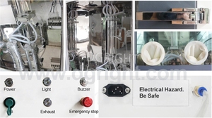 Touchscreen Melt blown Cloth Bacteria Test Machine Medizinische Gesichts maske Bakterielle Filtration effizienz <span class=keywords><strong>BFE</strong></span>-<span class=keywords><strong>Tester</strong></span> - Product Image 5
