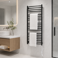 Sèche-serviettes électrique moderne en acier inoxydable 304, chauffe-serviettes mural pour salle de bain et hôtel