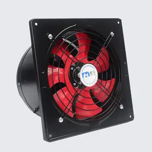 Hete Verkoop Grote Luchtstroom Industriële 6 7 8 10 12 14 16 Inch 220V Ac Muur Gemonteerde Ventilatieventilator