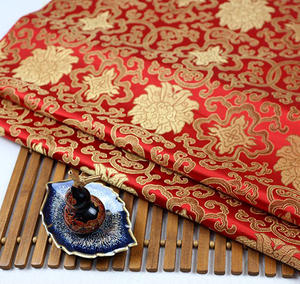 نسيج مزركش معدني بنمط زهور غني صيني لحفل الزفاف - Product Image 5