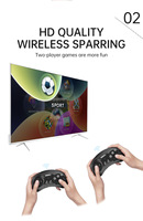 Powkiddy 2,4G Controlador dual inalámbrico Gamepad 128GB TF Expansión HD TV Consolas de videojuegos para Mega Drive 5000 Juegos incorporados
