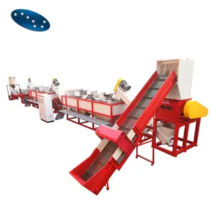 pp pe waste plastic bags film recycling machine crushing washing drying production line