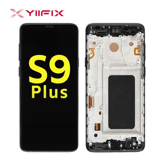 Screen Display Pantalla for Samsung LCD Screen Touch Display Digitizer Assembly for Samsung Galaxy S9+ With Frame Original Size