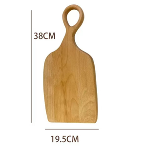 Tabla de cortar de madera moderna de alta calidad para cocina, con asa, para parejas - Product Image 5