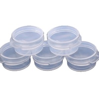 1ml 3ml 5ml 10ml Mini récipient en plastique pour crème à couvercle rabattable avec couvercle à charnière pour l'emballage d'échantillon cosmétique