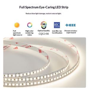 Barre lumineuse LED à spectre complet 98, basse tension 24V, en aluminium, à fente, auto-adhésive, <span class=keywords><strong>stroboscopique</strong></span>, double trois couleurs - Product Image 4